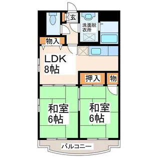 ラ・ファミール【4階】の間取り