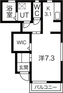 アイリス柳原B棟【1階】の間取り