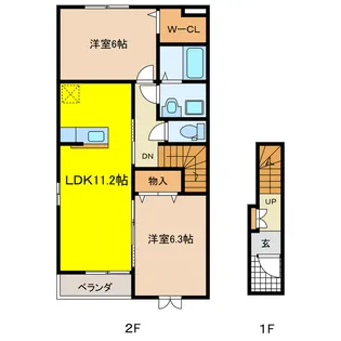 アージュbの間取り