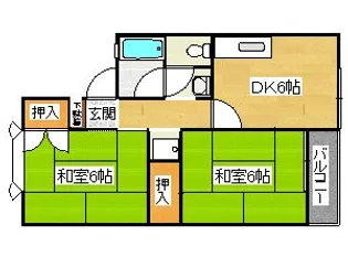 スイートム松陽【1階】の間取り