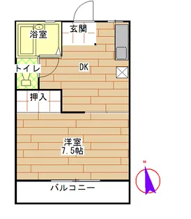 コーポ舟山II【1階】の間取り
