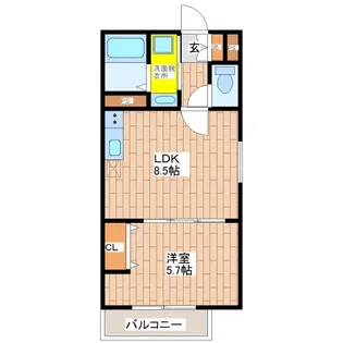 アート北巽【2階】の間取り