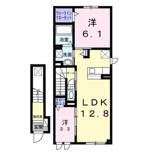 ラ メール カルム I【2階】の間取り