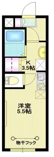メゾン洪【1階】の間取り