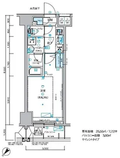 メインステージ小竹向原【7階】の間取り