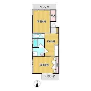 星ヶ丘ハイツ【3階】の間取り