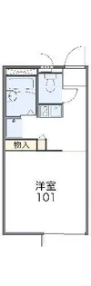 レオパレス一穂II【2階】の間取り