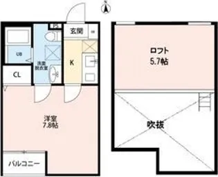 ラピネスコート【1階】の間取り