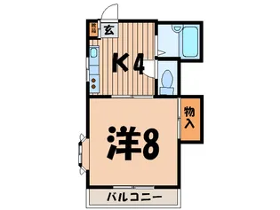 桂ガーデンII【3階】の間取り