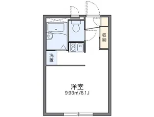 レオパレスサンハイムB【2階】の間取り