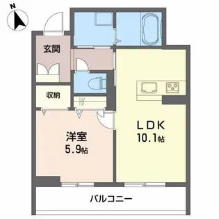 ザフォートレス【2階】の間取り