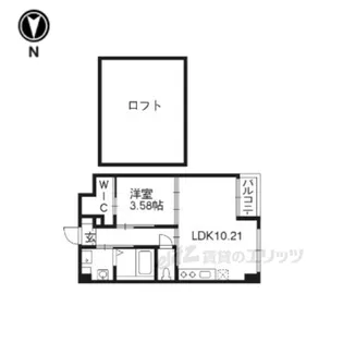 プラネシア東山三条【5階】の間取り