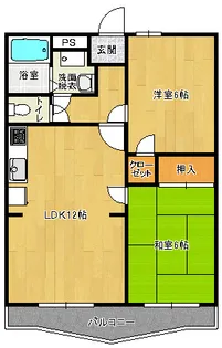 第二英光マンション【2階】の間取り