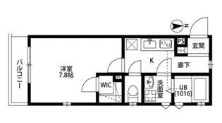 アムールポルト【1階】の間取り