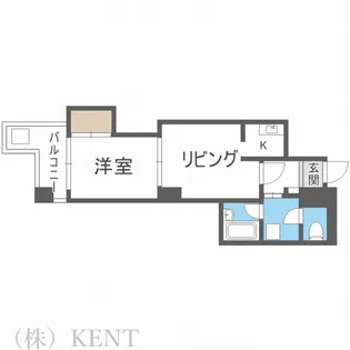 グローバル琴似【2階】の間取り