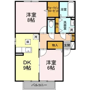 ラルーナII【1階】の間取り