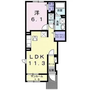エール【1階】の間取り