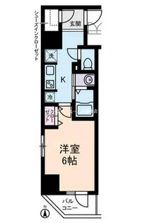 ライジングプレイス亀戸【2階】の間取り
