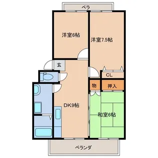 TWINSII【1階】の間取り