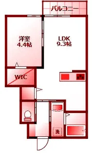 モンターニュ【1階】の間取り