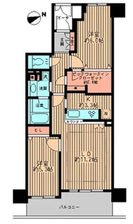 エコロジー浅草橋レジデンス【2階】の間取り