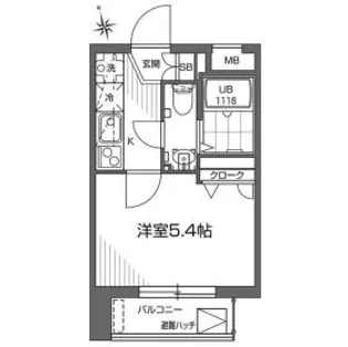 グランアセット早稲田【5階】の間取り
