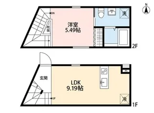 VICOLO B棟【2階】の間取り