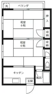 第2清孝荘【1階】の間取り