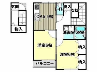 サンハイツ原田【2階】の間取り