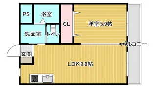 メゾン千田【3階】の間取り