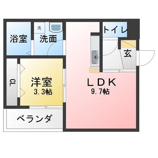 LECOCON岩倉VI【2階】の間取り