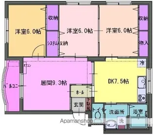 Mansion Royal【1階】の間取り