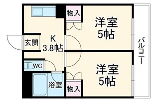ハイム戸部【3階】の間取り