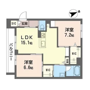 ルミエール【3階】の間取り