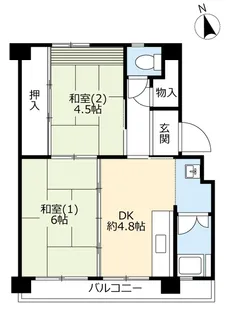 UR有野【3階】の間取り