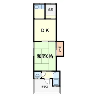 藤田アパート西棟【1階】の間取り