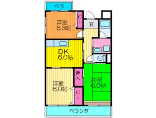 シャト-フル-ルの間取り