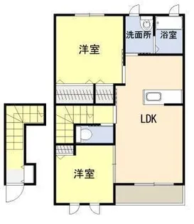 カメリアA棟【2階】の間取り