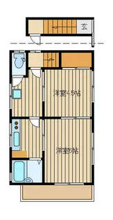 岩井コーポ【2階】の間取り