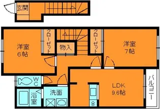 パステルコート【2階】の間取り