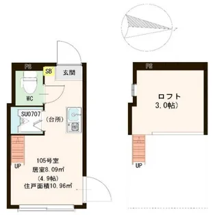 ハーモニーテラス長崎II【1階】の間取り