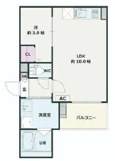 Jack matobaII【3階】の間取り