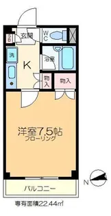 コーポ山喜III【2階】の間取り