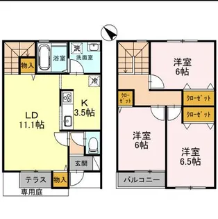 アゼリア【1階】の間取り