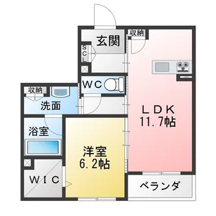 Lucia貝田【2階】の間取り