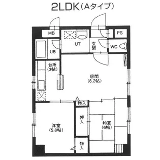 藤井ビル北17条【8階】の間取り