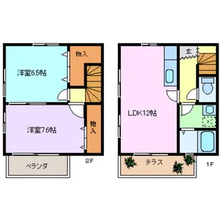 ハミングコート吉村【1階】の間取り