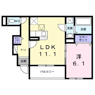 沢良宜東町アパート(028595601)【1階】の間取り