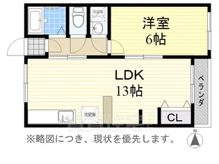 やなせハイツ【3階】の間取り