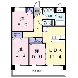 セレノ・カーサ 塩屋【1階】の間取り